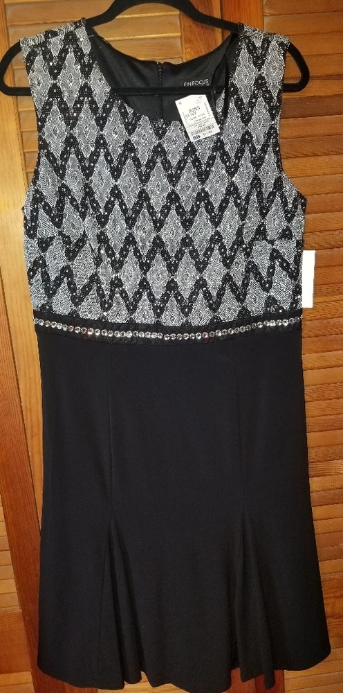 Black and Silver Dress